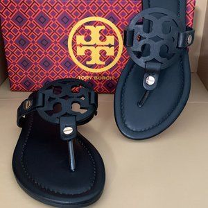 TORY BURCH  Miller Leather Sandal - Black